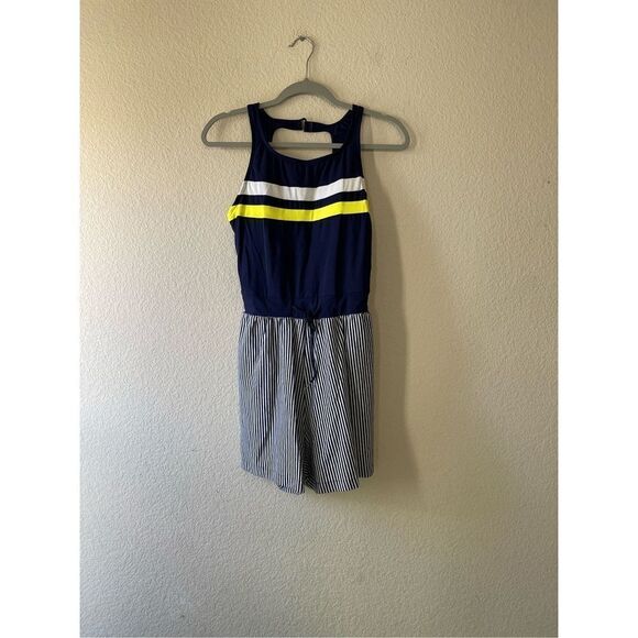 Vintage nwt swim dress stripe with open back - Picture 1 of 9